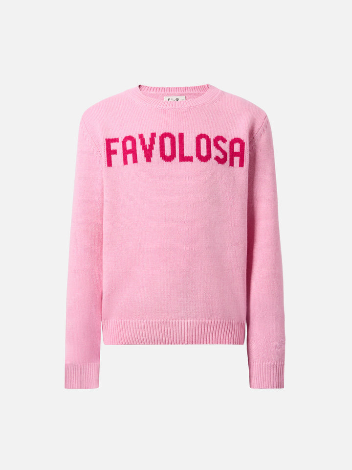Maglione  Princess in misto cashmere e con jacquard Favolosa