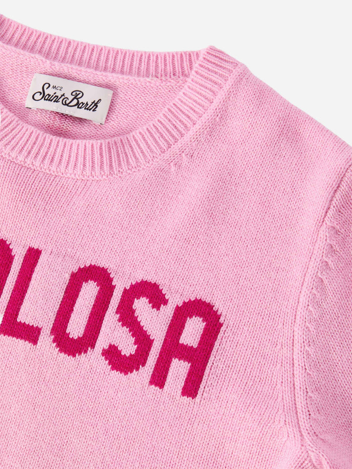 Maglione  Princess in misto cashmere e con jacquard Favolosa