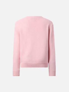 Princess cashmere-blend sweater with Born to Shine lurex jacquard