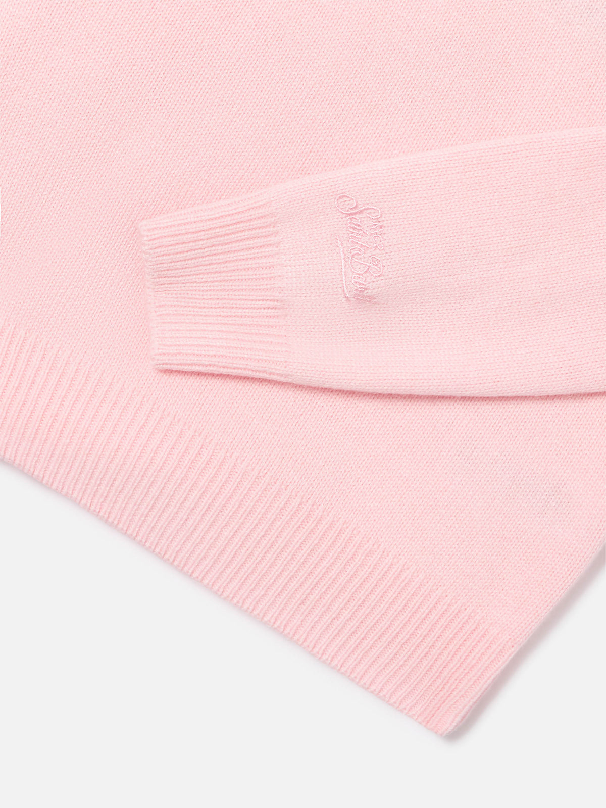 Pull col rond en maille Pink Princess avec intarsia Princess 