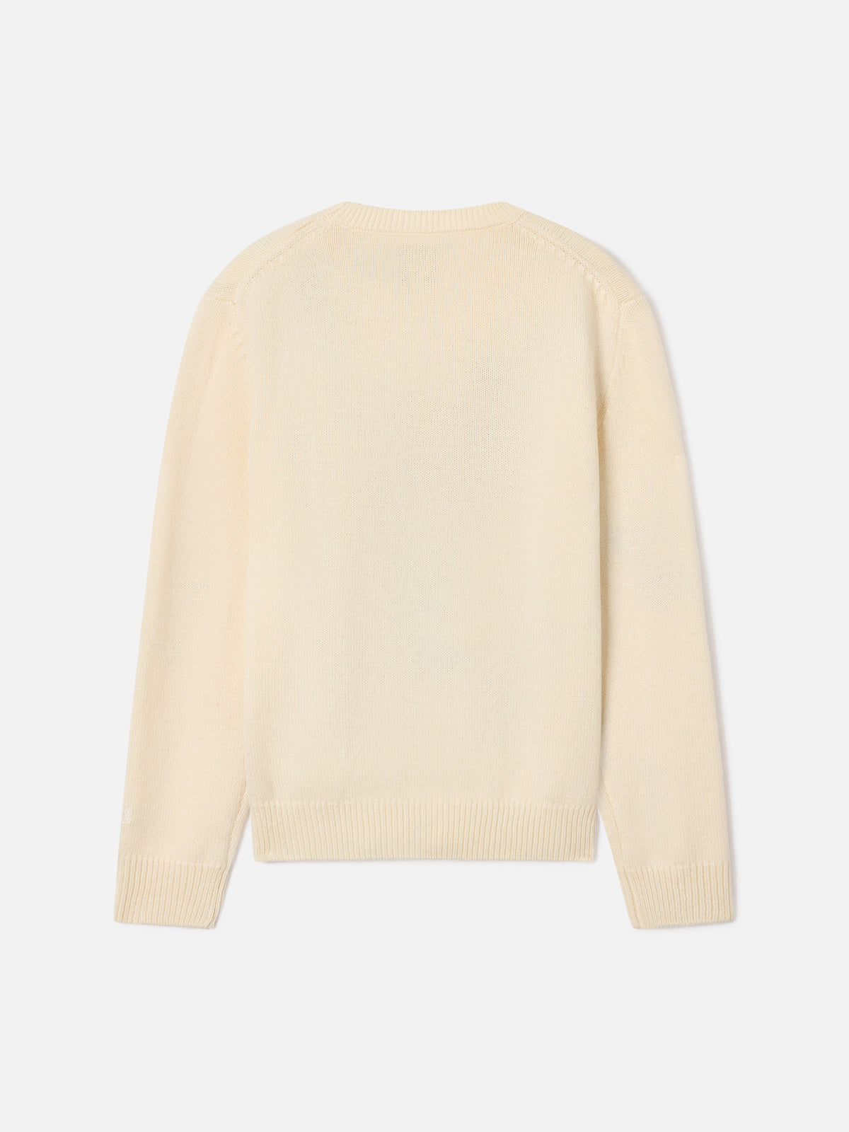 Cream Princess crewneck knit with Snoopy intarsia | Special edition
