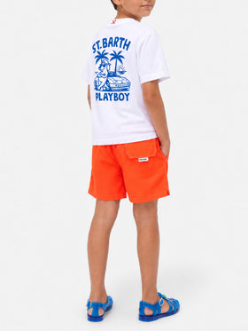 Camiseta Portland Jr con maxi estampado Playboy en la espalda 