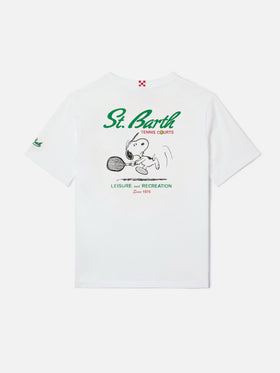 Portland Jr t-shirt with Tennis Courts maxi print | Special Edition
