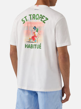 White Portland t-shirt with St. Tropez Habitué print | Special Edition