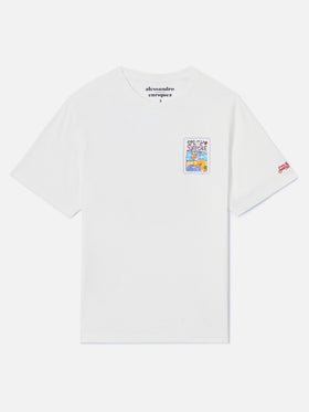 Camiseta White Portland con ilustración Spritzo d’Amore 