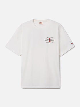 Cream Portland t-shirt with Cigarette Racing print | Special Edition