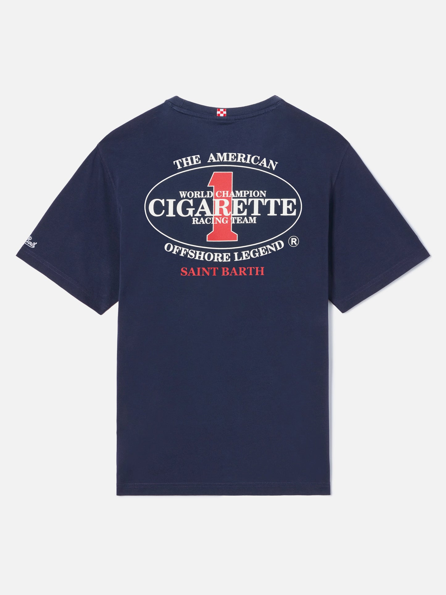 Blue Portland t-shirt with Cigarette Racing print | Special Edition