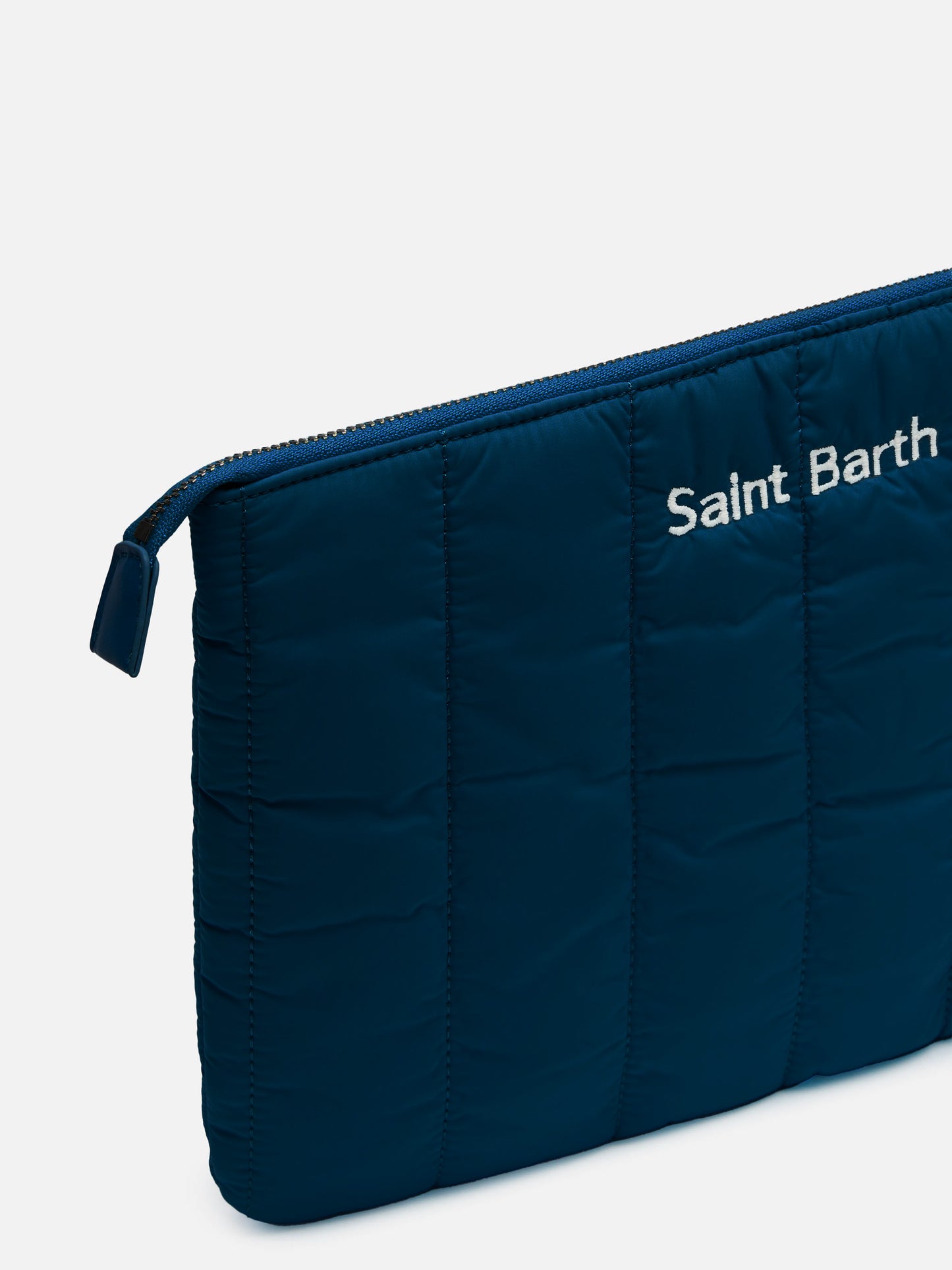 Navy blue quilted Puffer Pochette - MC2 Saint Barth
