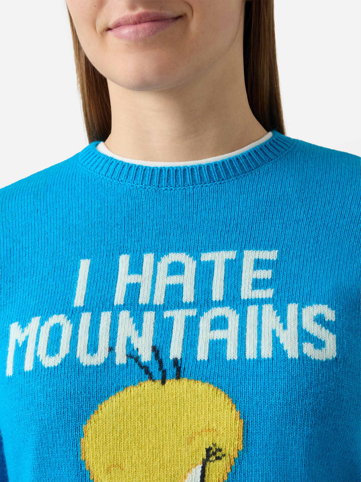 New Queen crewneck in grey with Tweety jacquard | WARNER BROS. SPECIAL EDITION