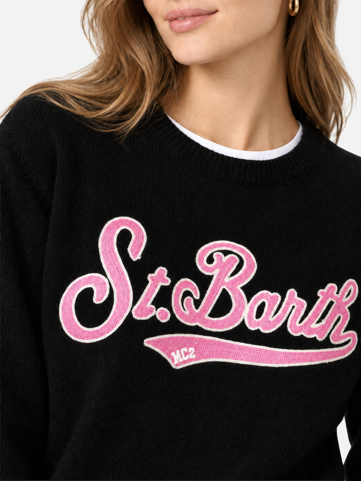 Black New Queen sweater with terry logo