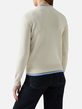 Girocollo New Queen con ricamo Apres ski e jacquard