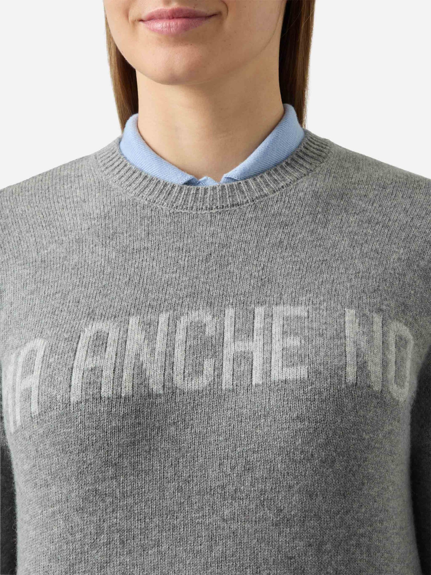 Girocollo New Queen con jacquard Ma anche no