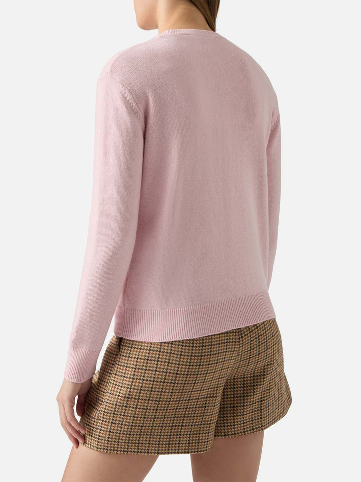 New Queen Crewnwick in Weiß mit Cortina Habituè Jacquard