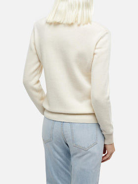 New Queen crewneck with Viziata lurex jacquard