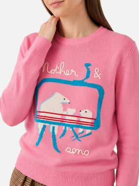 Nouveau pull Queen avec broderie d’ours et inscription Mother & sons 
