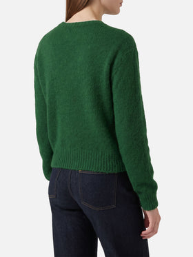 Jersey cropped Green New Queen con bordado Plastic Free 