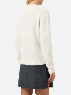 Black New Queen Soft sweater with Snoopy and Woodstock jacquard | Special edition