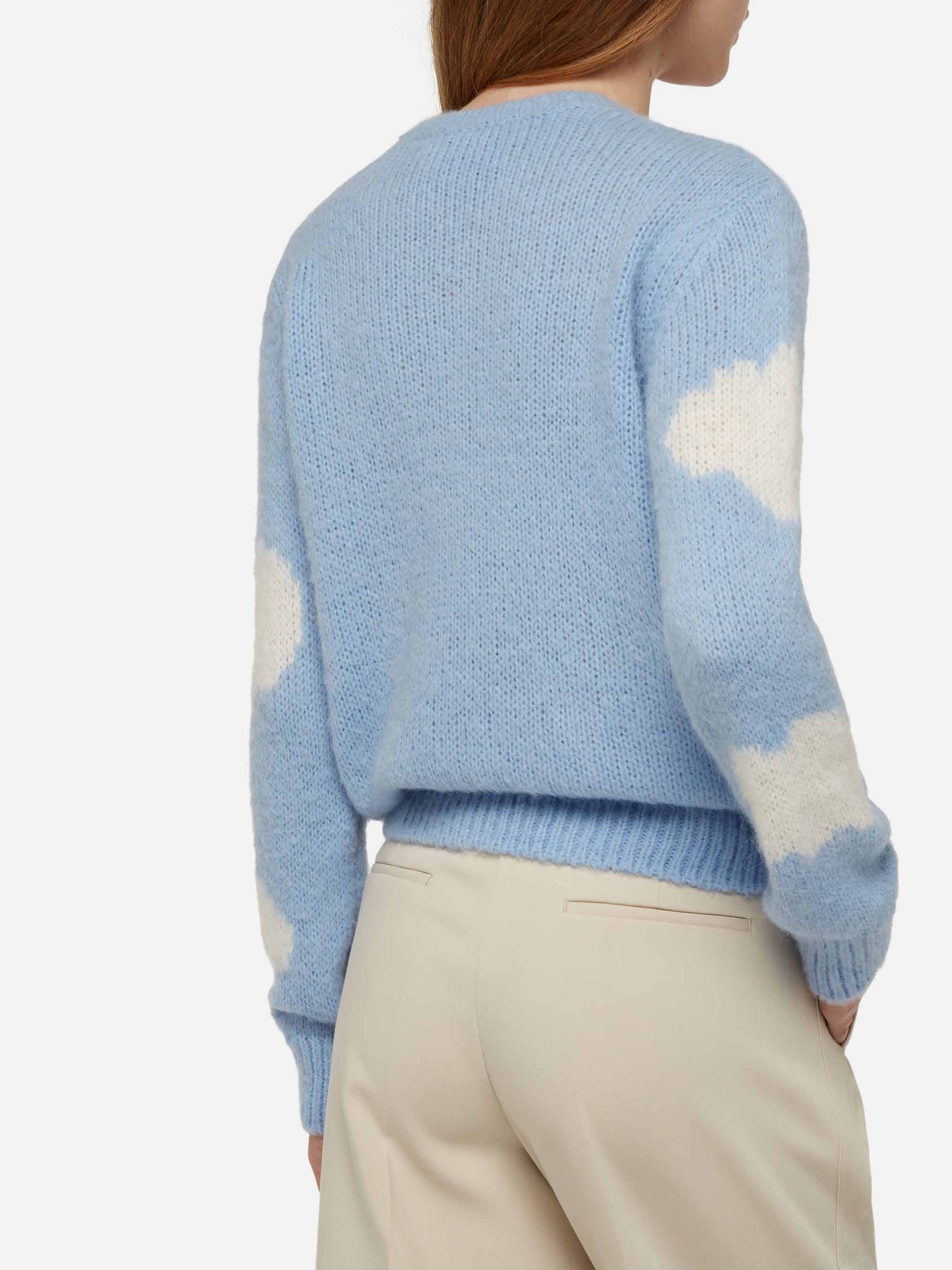 Woman crewneck soft sweater with Non ci piove embroidery - MC2 Saint Barth