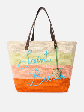 Charm da borsa a forma di tartaruga in rafia