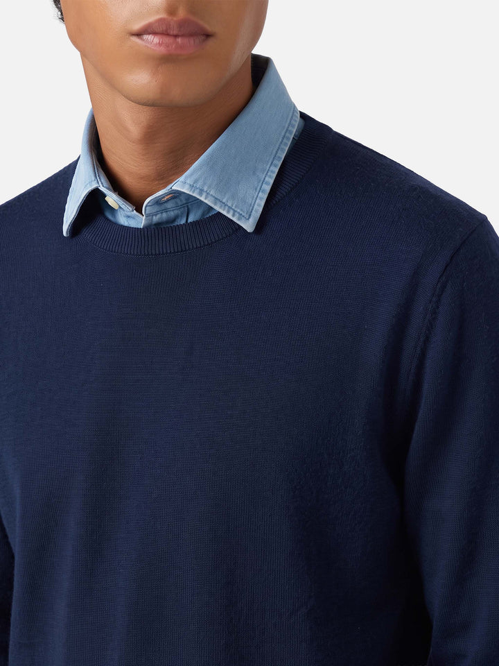 Suéter de cuello redondo Regent en 100% MERINO WOOL 