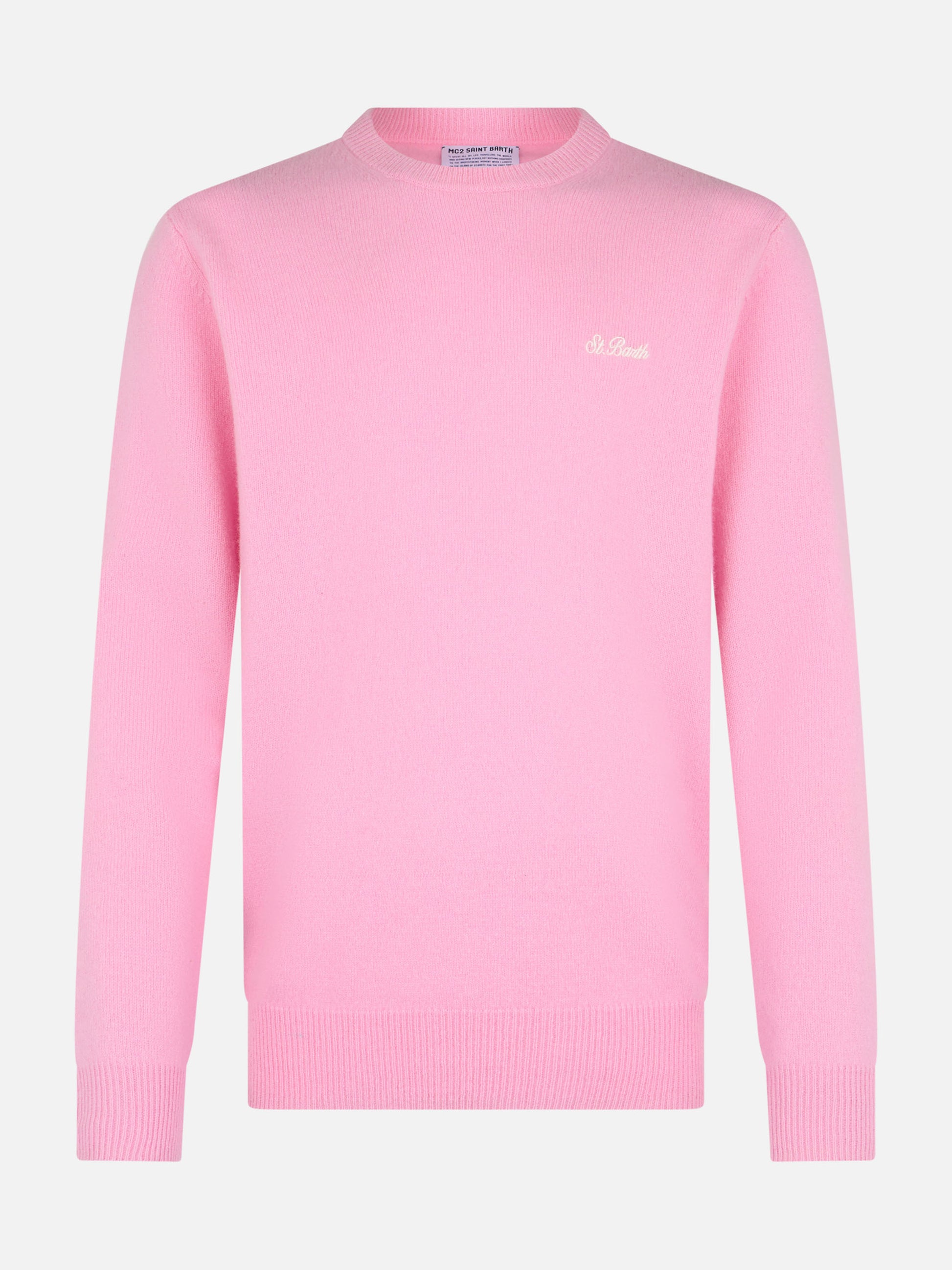 Man pink lambswool sweater Regent - MC2 Saint Barth