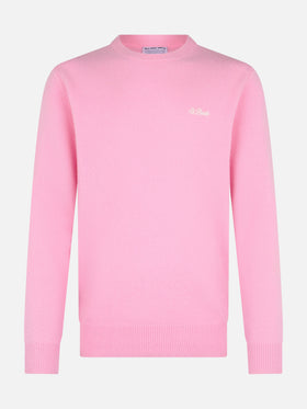 Man pink lambswool sweater Regent - MC2 Saint Barth