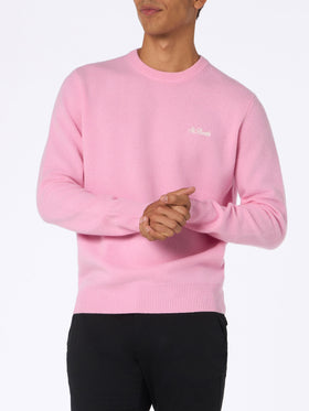 Man pink lambswool sweater Regent - MC2 Saint Barth