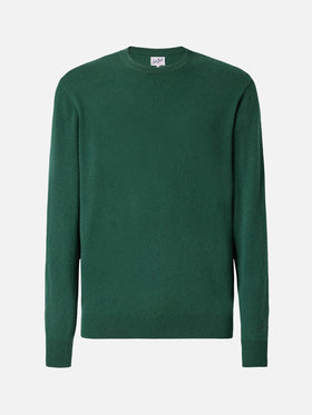 Maglione Regent in 100% CASHMERE verde scuro