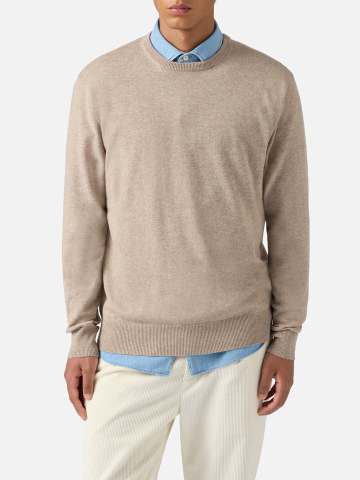 Regent wool-cashmere sweater in khaki