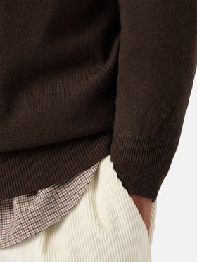Maglione Regent in lana e cashmere marrone