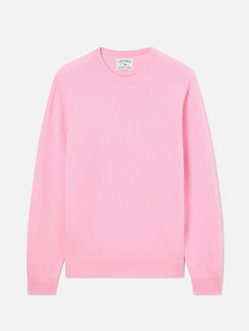 Pink Regent Rundhalspullover aus Lammwolle 