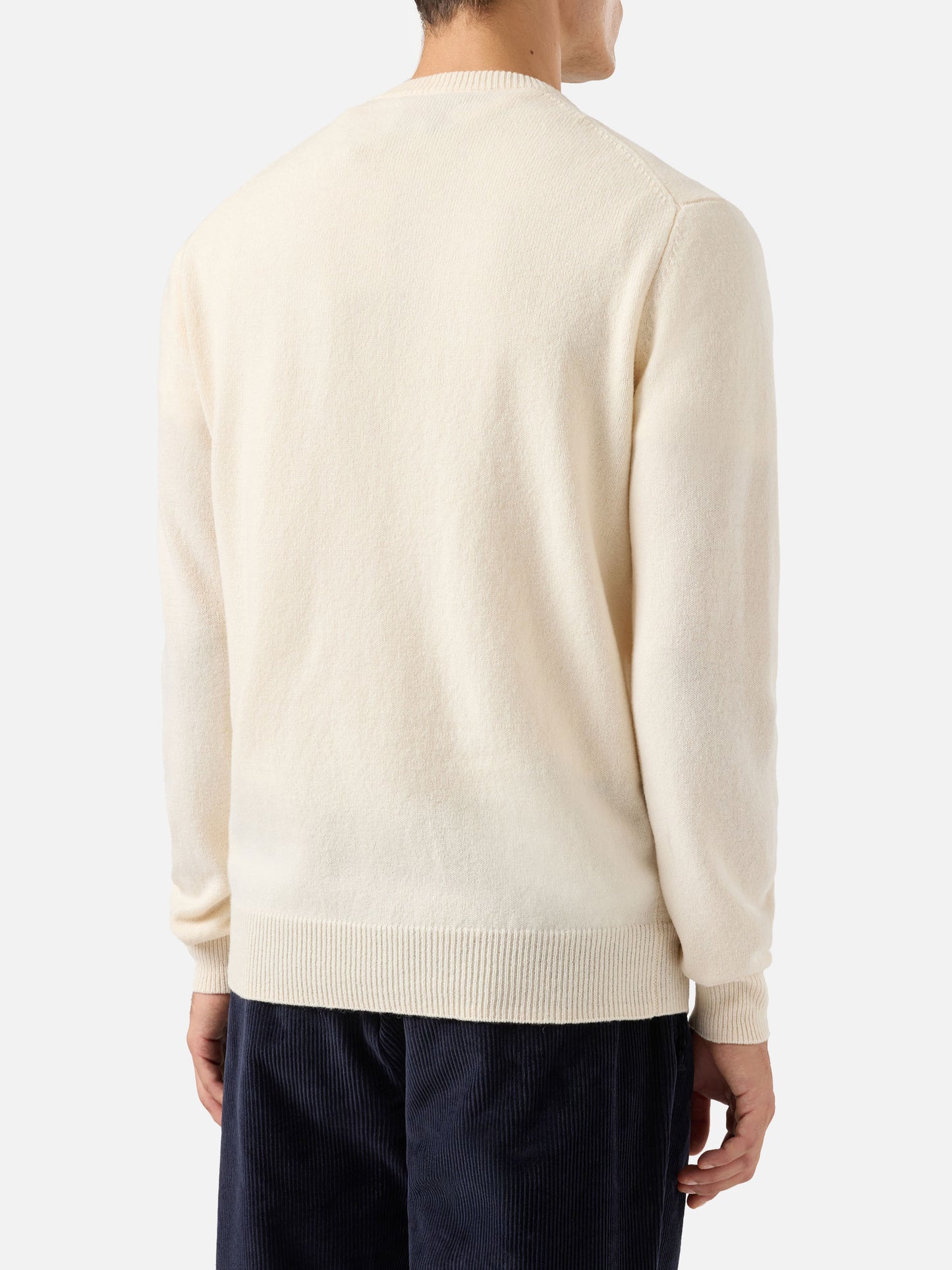 Regent white lambswool sweater