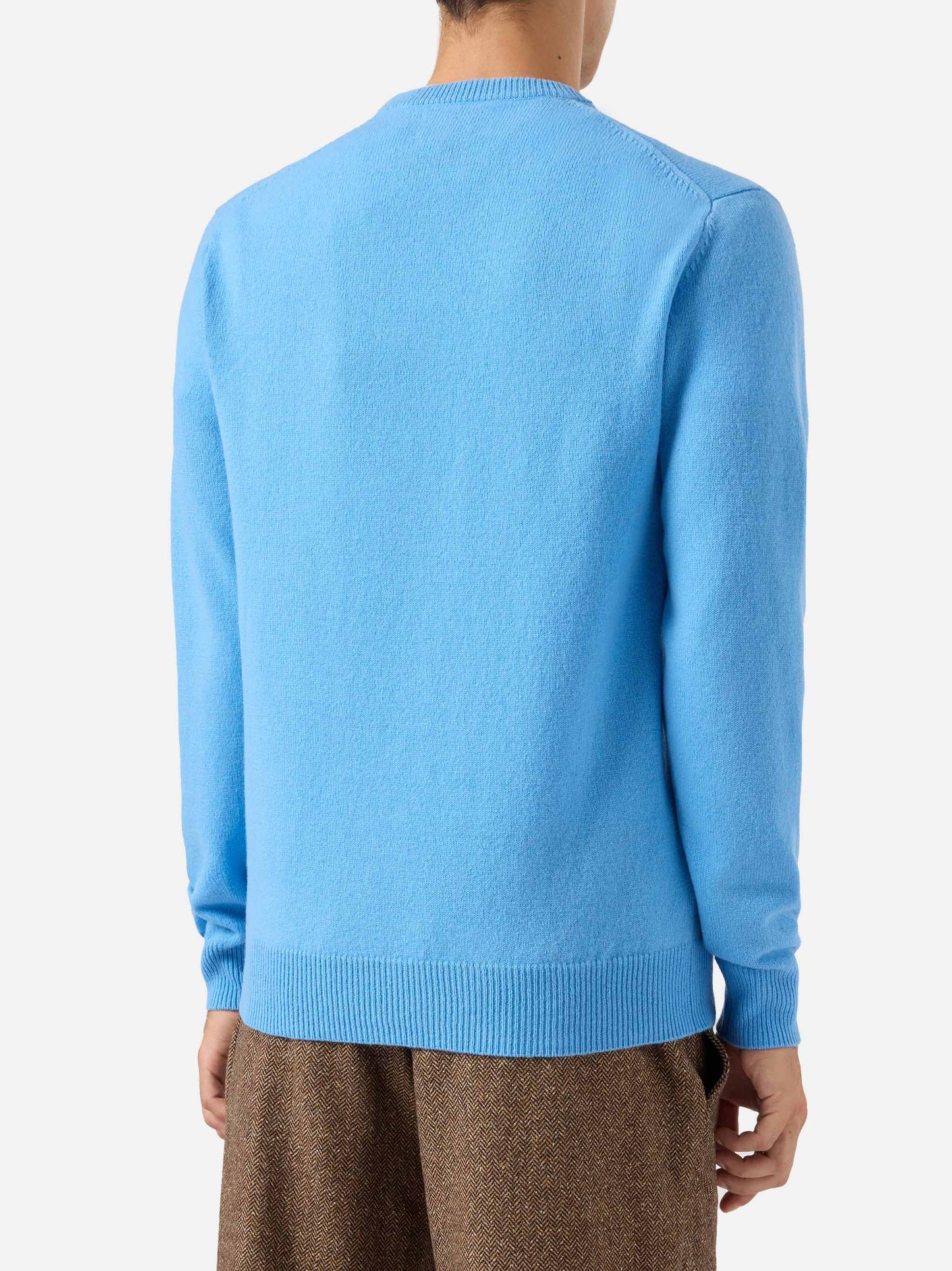 Regent dusty blue lambswool sweater