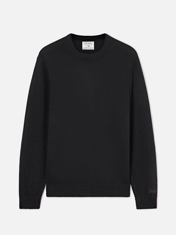 Black Regent lambswool crewneck