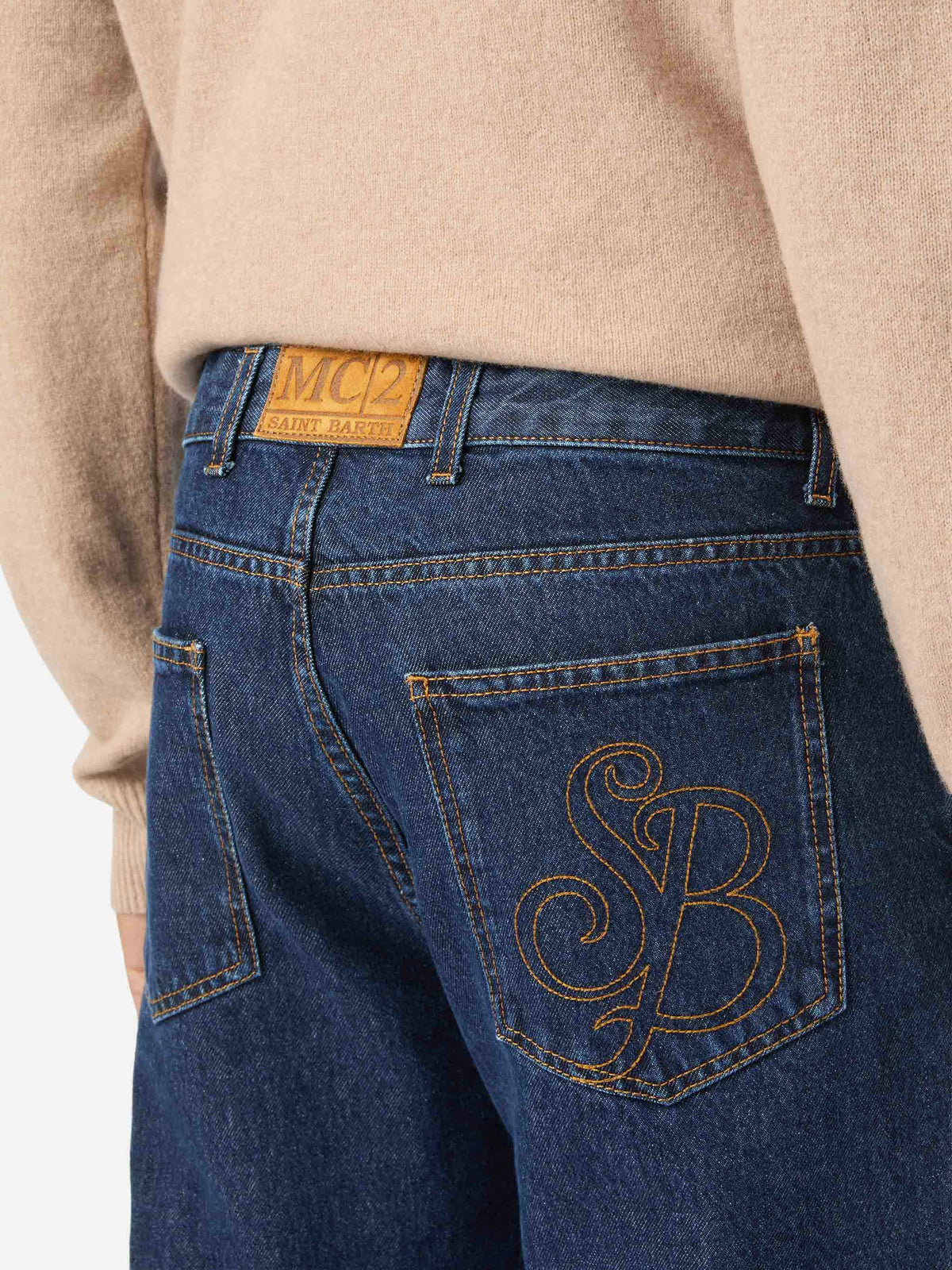 Jean en denim Riverdale Light blue avec finition stone wash 