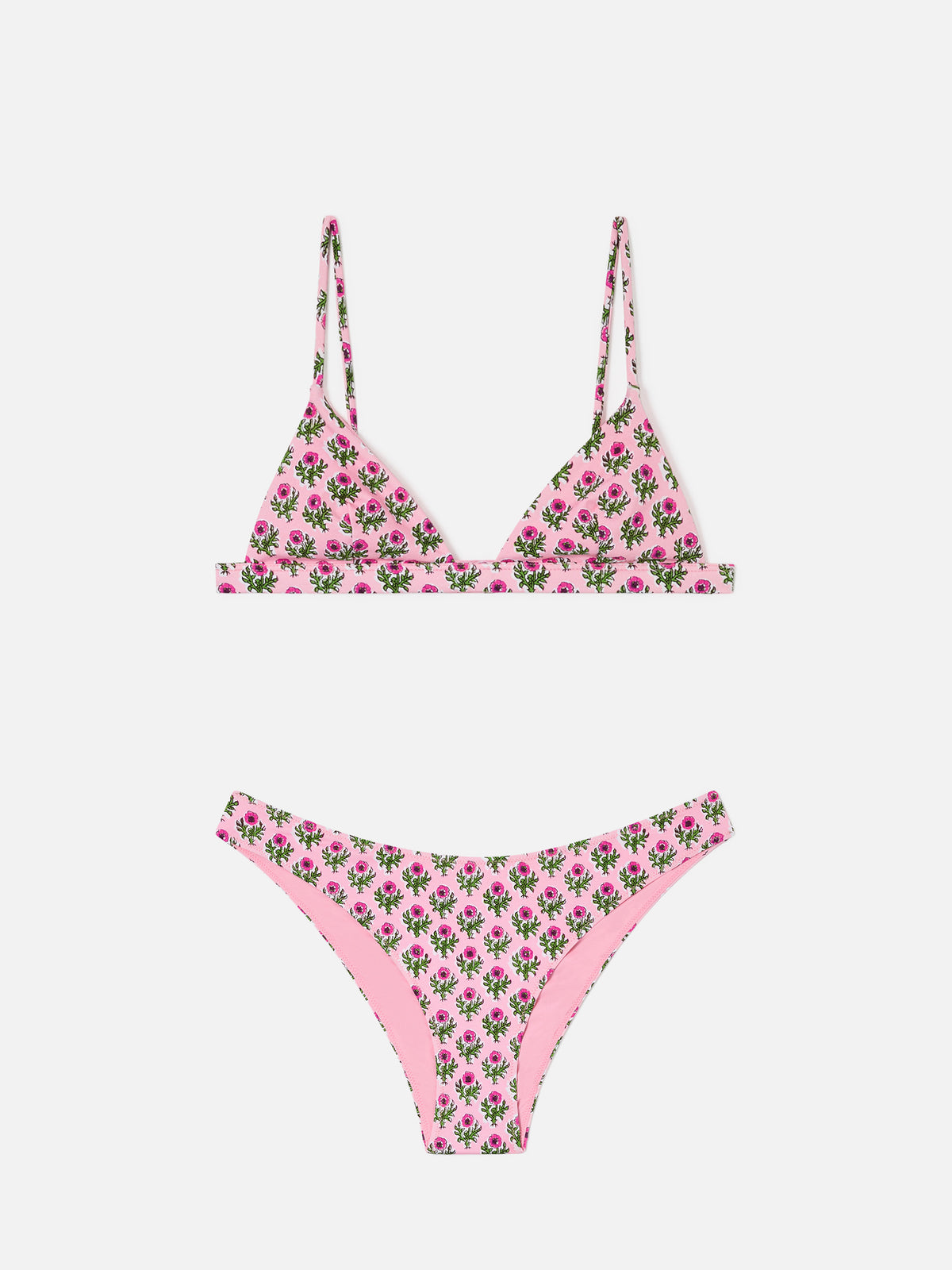 Rylie Lido Triangel-Bikini mit floralem Print 
