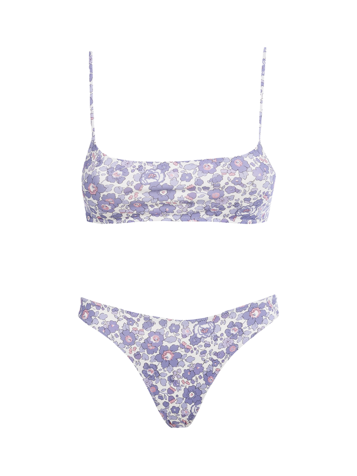 Woman Betsy bralette bikini Sadie Naomi | MADE WITH LIBERTY FABRIC - MC2 Saint Barth