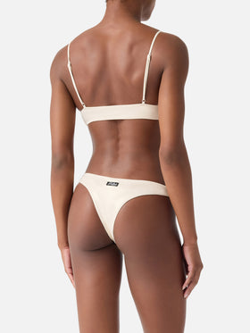 Bikini bralette Sadie Naomi en lamina gold 