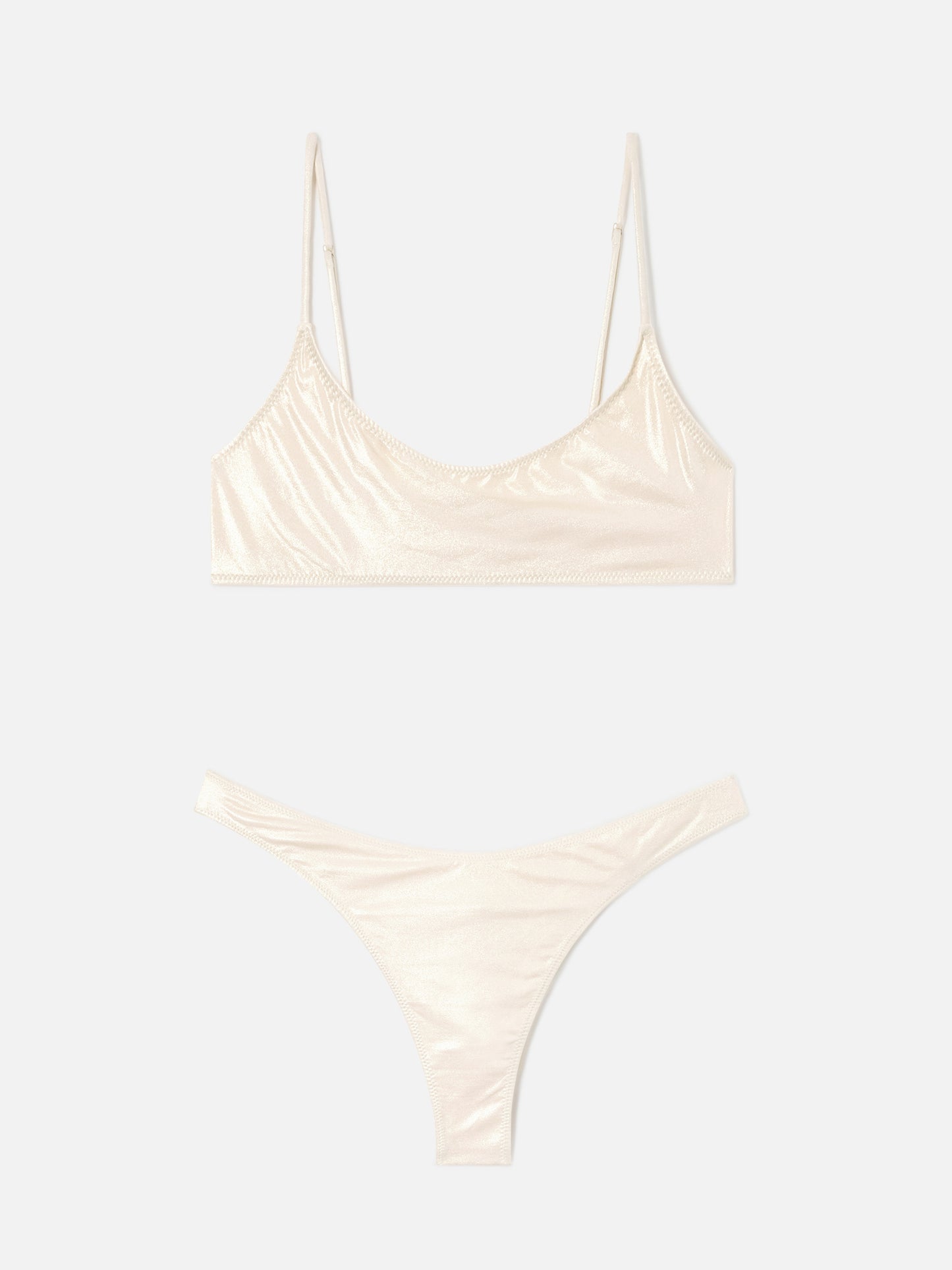 Bikini bralette Sadie Naomi en lamina gold 