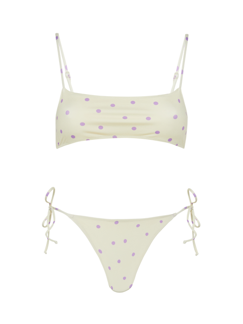 Bralette bikini Sadie Marielle with polka dots print - MC2 Saint Barth