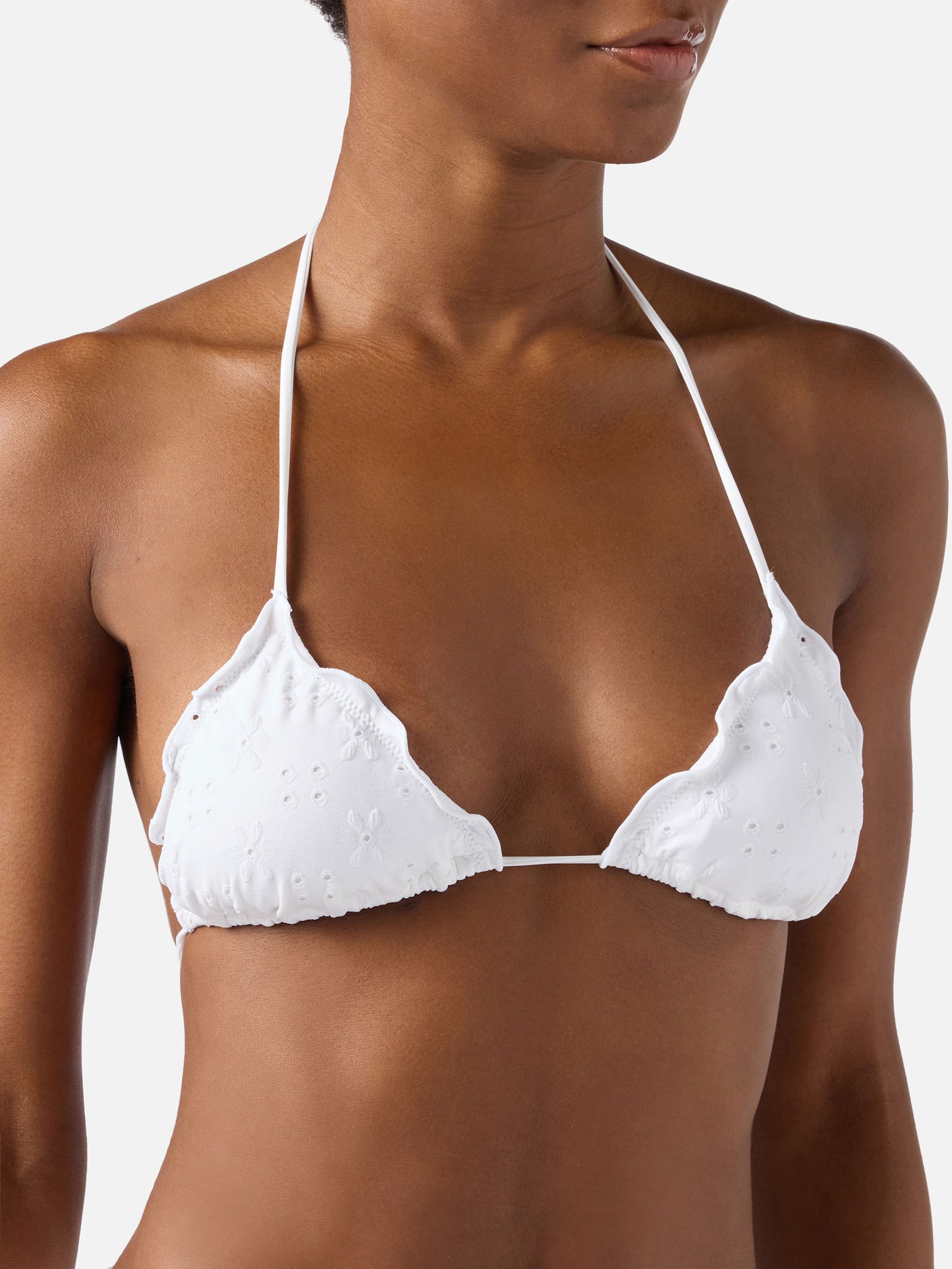 Bikini Sagittarius Moon en sangallo blanc 