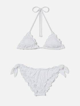 Sagittarius Moon bikini in white sangallo
