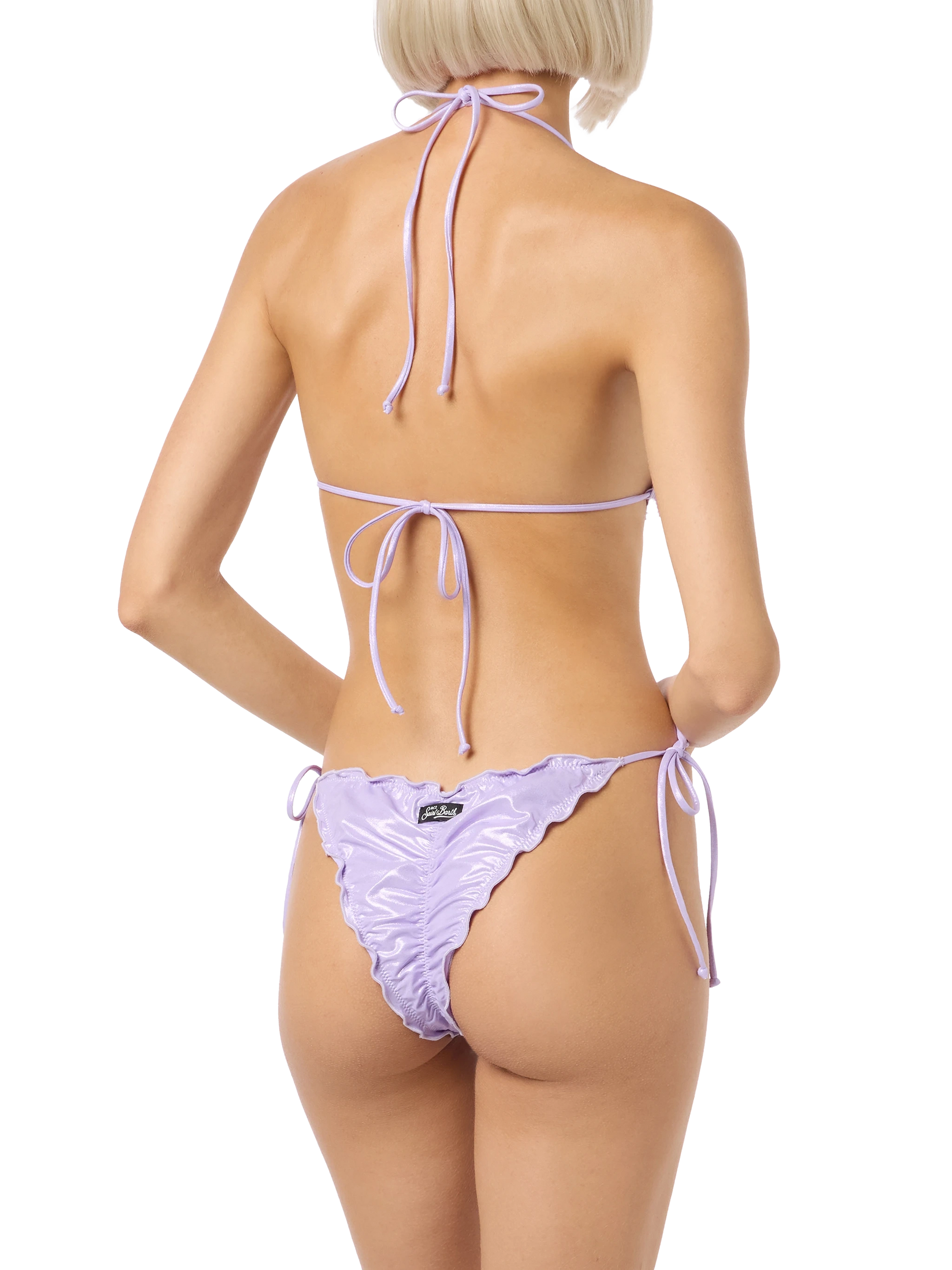 Woman lamina lilac classic triangle bikini Sagittarius Miami - MC2 Saint Barth