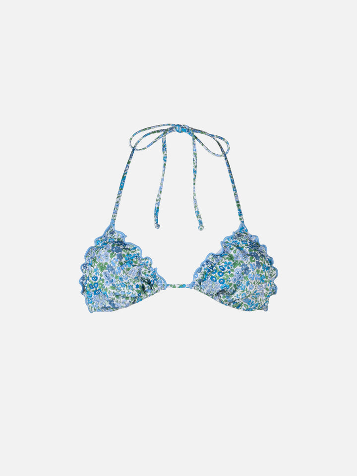 Joanna Luise klassisches Triangel-Strandtop für Damen in Schütze-Optik | HERGESTELLT AUS LIBERTY-STOFF