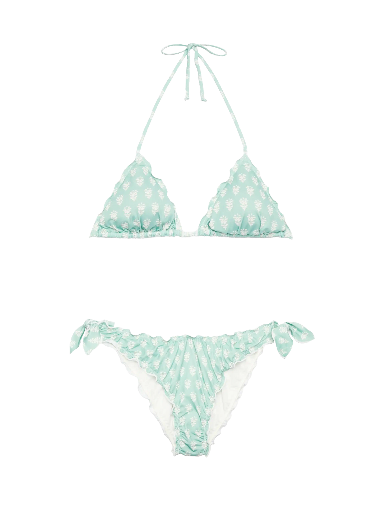Classic triangle bikini Sagittarius Moon with floral print - MC2 Saint Barth