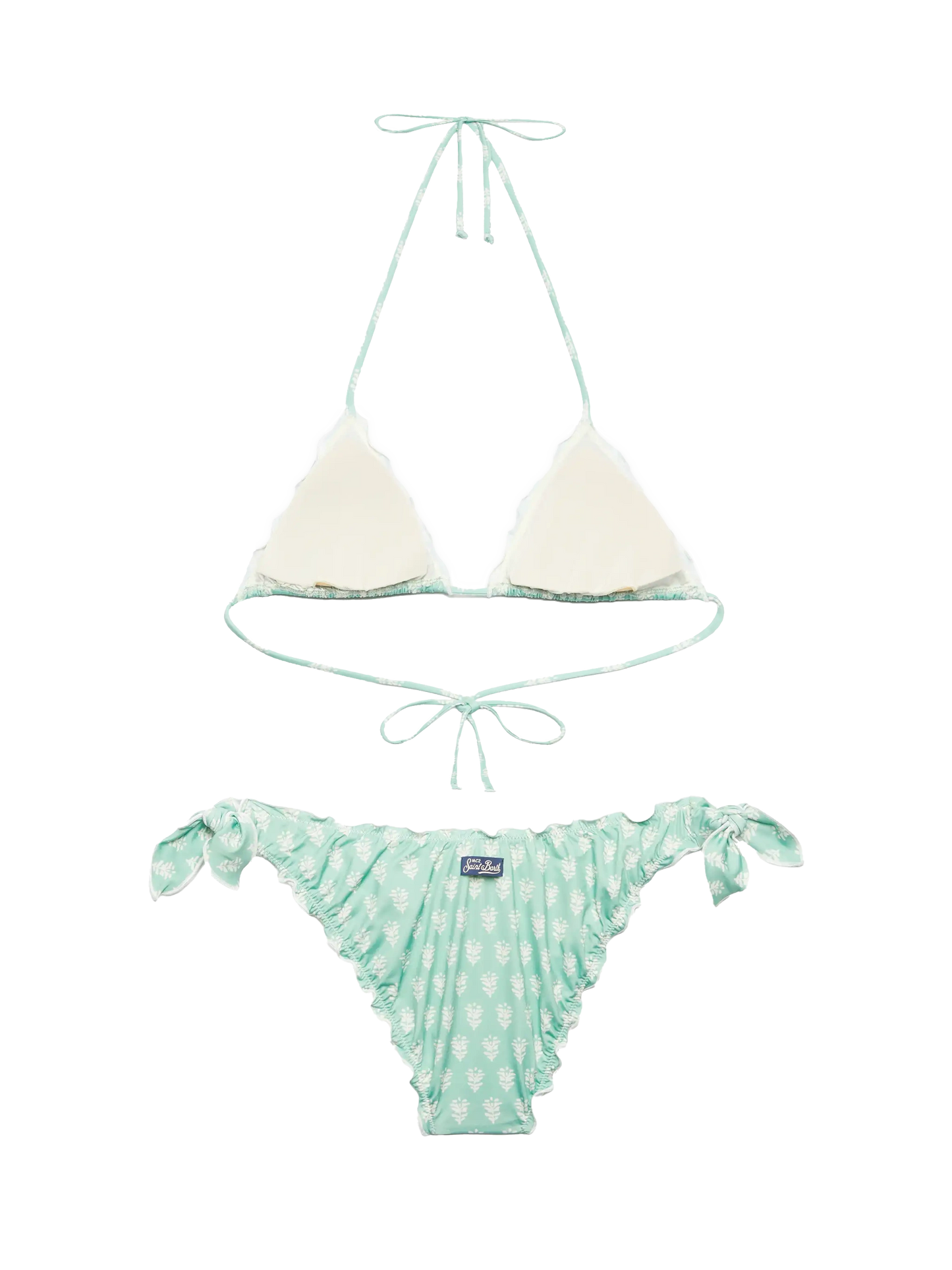 Classic triangle bikini Sagittarius Moon with floral print - MC2 Saint Barth
