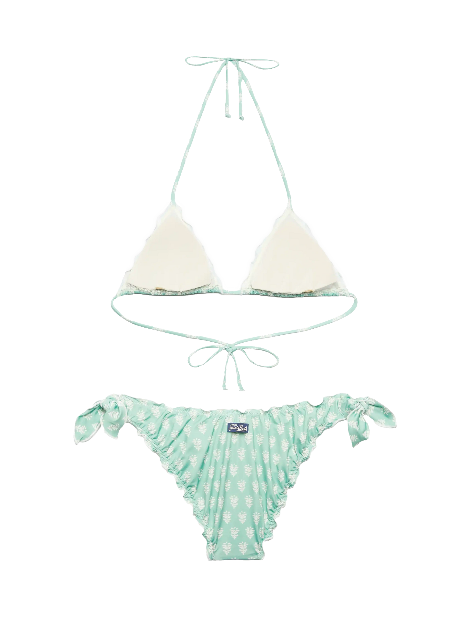 Classic triangle bikini Sagittarius Moon with floral print - MC2 Saint Barth