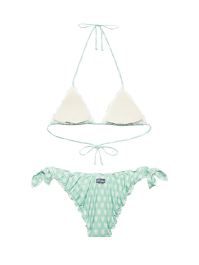 Classic triangle bikini Sagittarius Moon with floral print - MC2 Saint Barth