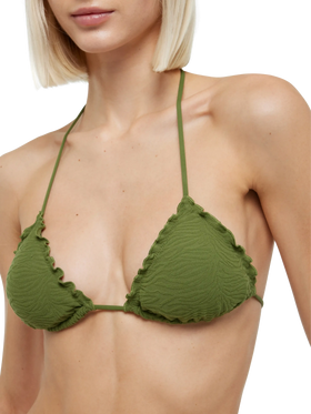 Zebra embossed classic triangle bikini Sagittarius Miami - MC2 Saint Barth