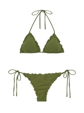 Zebra embossed classic triangle bikini Sagittarius Miami - MC2 Saint Barth
